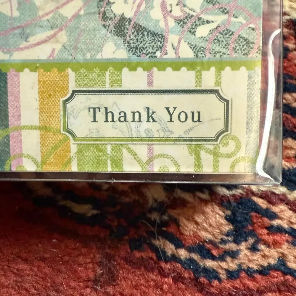 Karen Foster Design Azure Blooms 12 THANK YOU‎ Note Cards in 4 Patterns